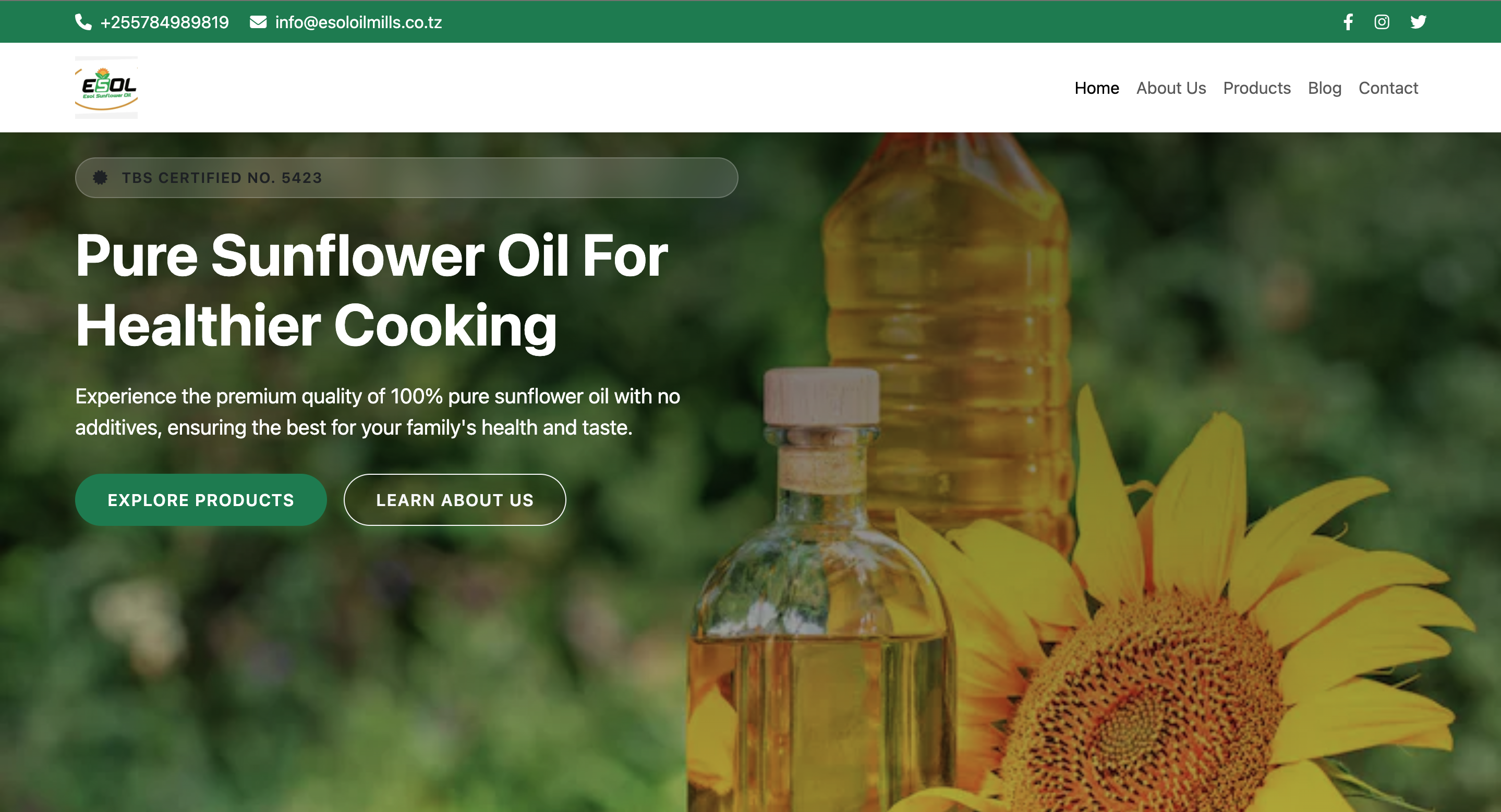 ESOL Sunflower Oil Mills